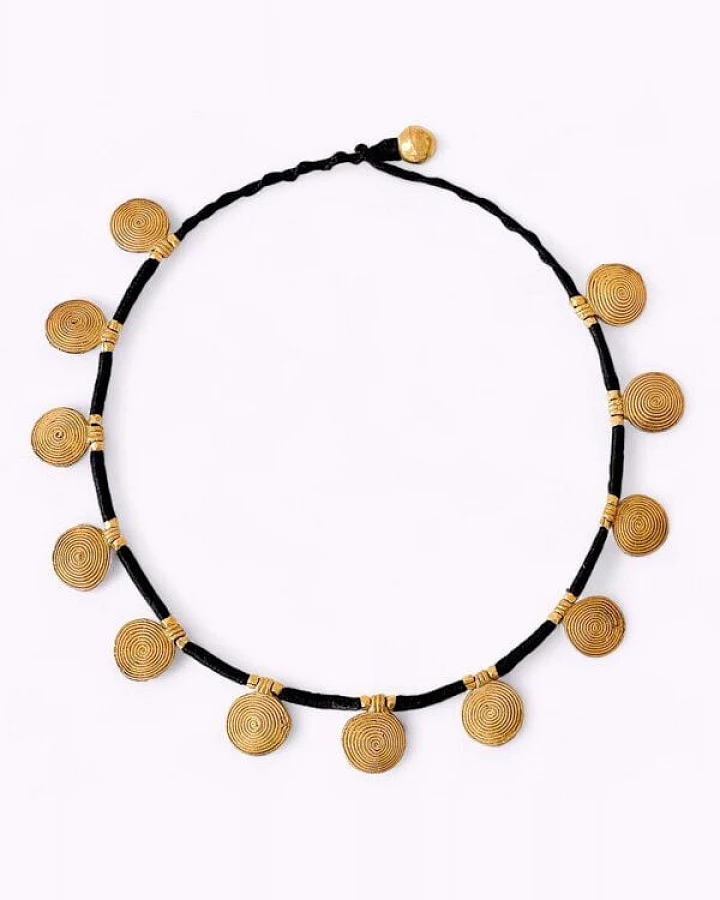 KIKOONI Dokra Kette "Groovy Shields"