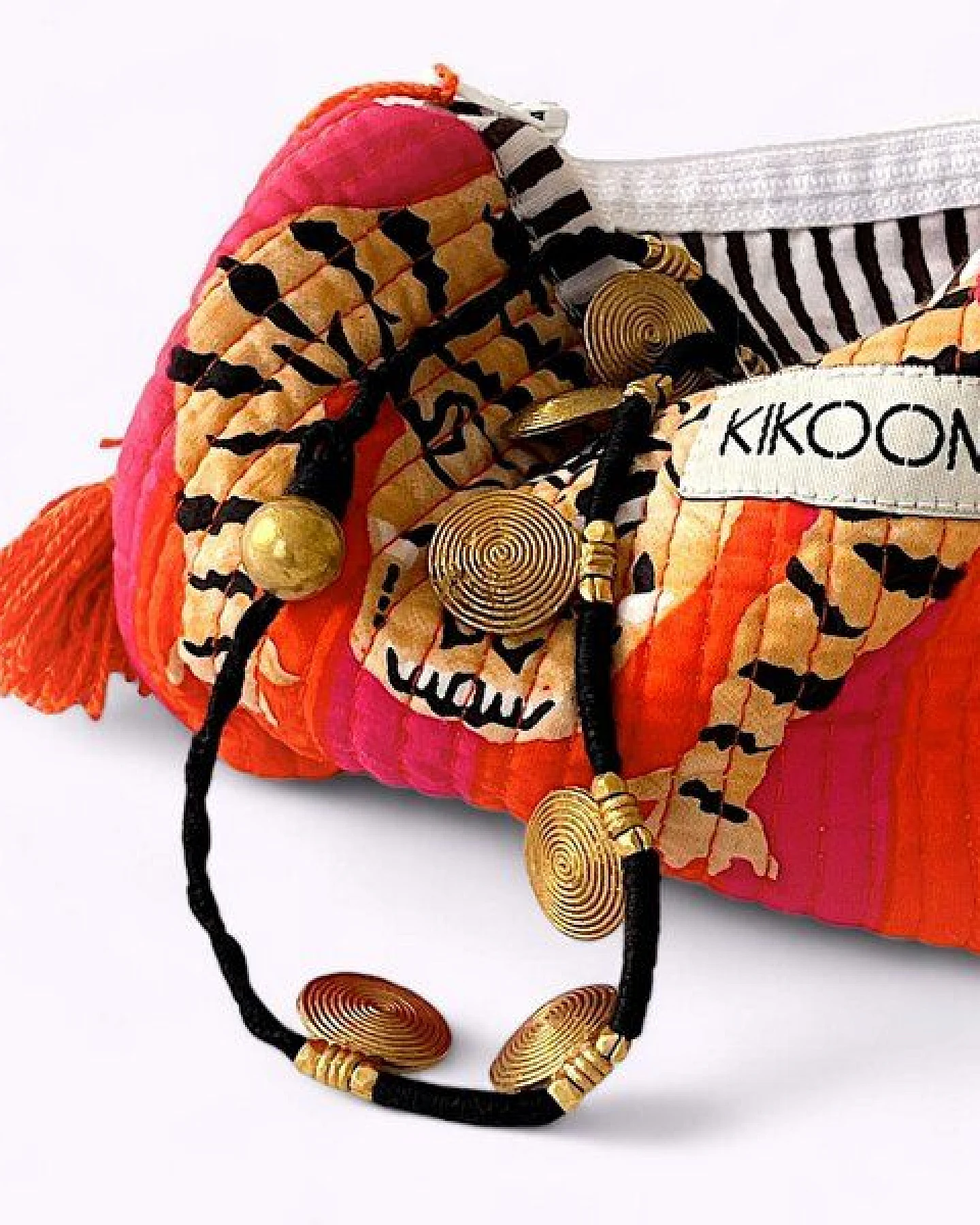 KIKOONI Dokra Kette "Groovy Shields" – Ansicht 4