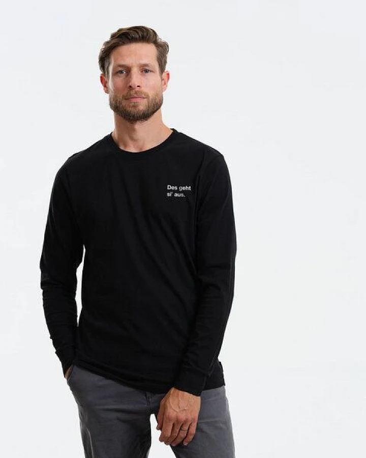 GARY MASH Langarmshirt Scott Des geht si' aus. aus Biobaumwolle