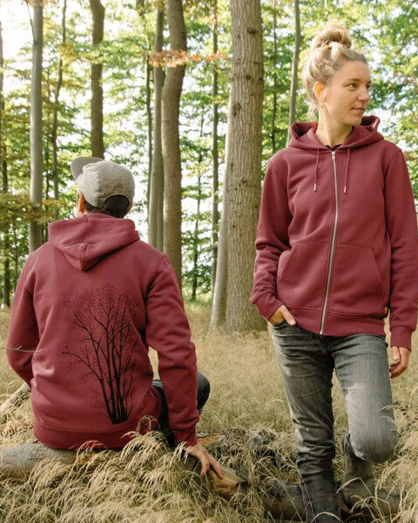 Cmig Erle mit Elster Kapuzenjacke unisex – Ansicht 2