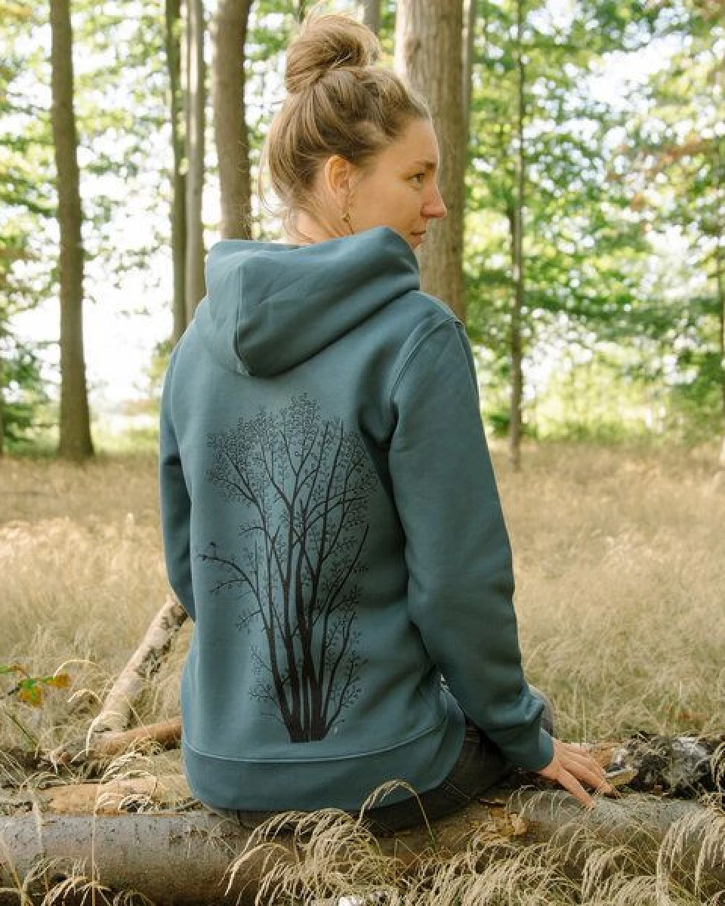 Cmig Erle mit Elster Kapuzenjacke unisex – Ansicht 2