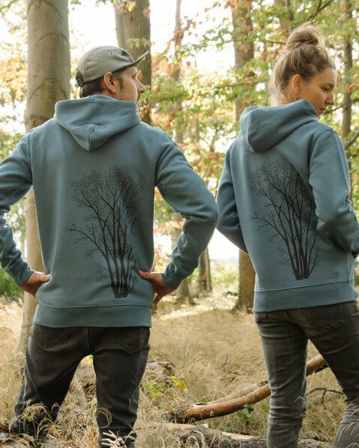 Cmig Erle mit Elster Kapuzenjacke unisex – Ansicht 3