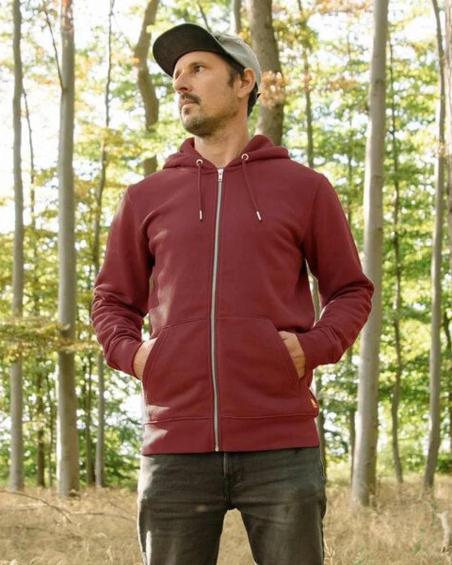 Cmig Erle mit Elster Kapuzenjacke unisex – Ansicht 4