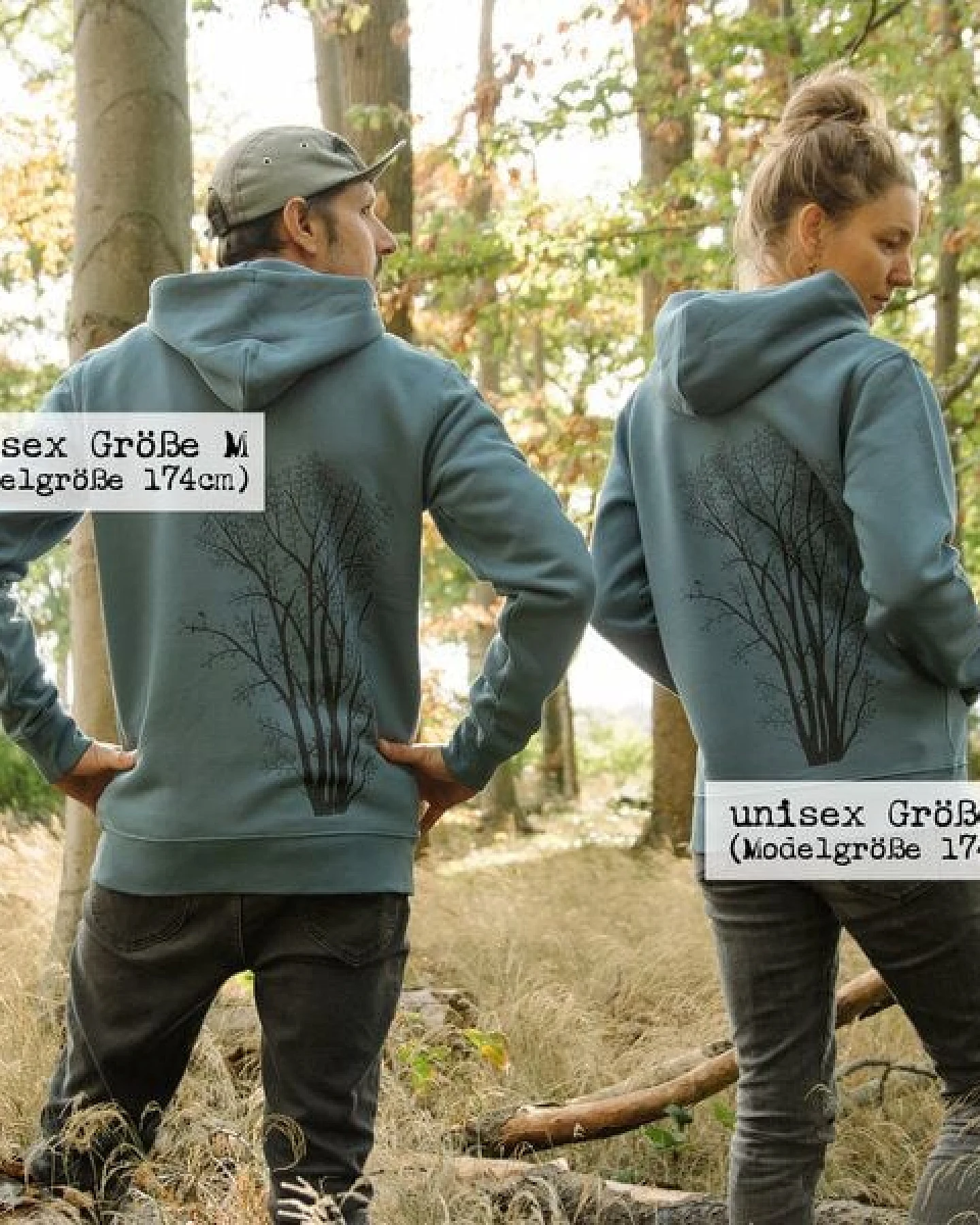 Cmig Erle mit Elster Kapuzenjacke unisex – Ansicht 4