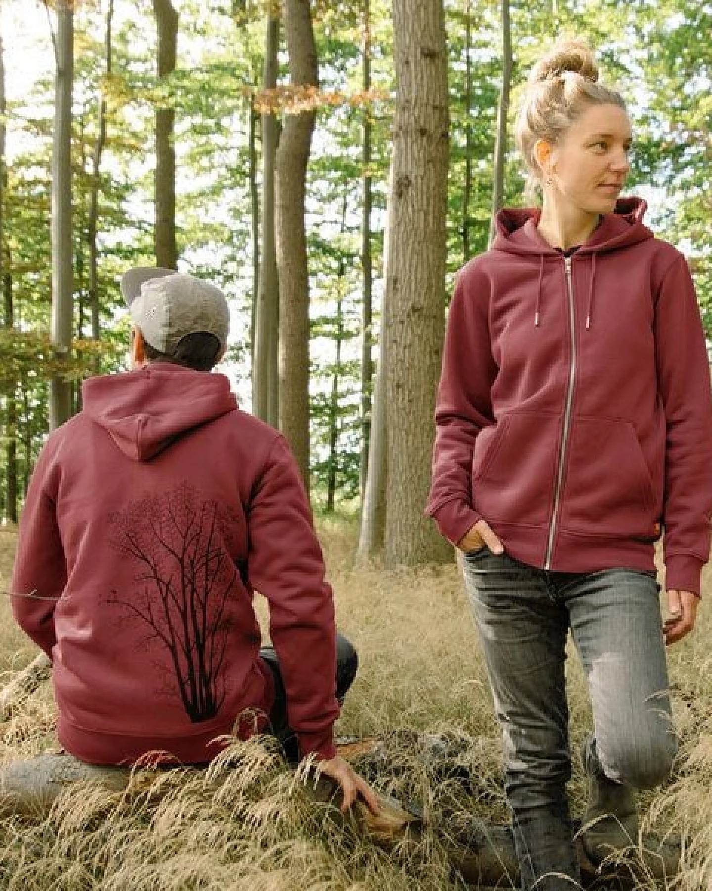 Cmig Erle mit Elster Kapuzenjacke unisex – Ansicht 2