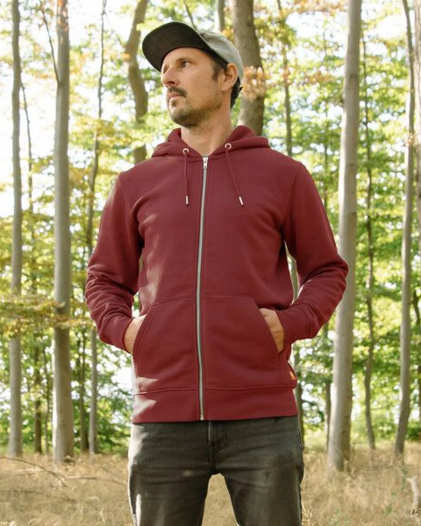 Cmig Erle mit Elster Kapuzenjacke unisex – Ansicht 4
