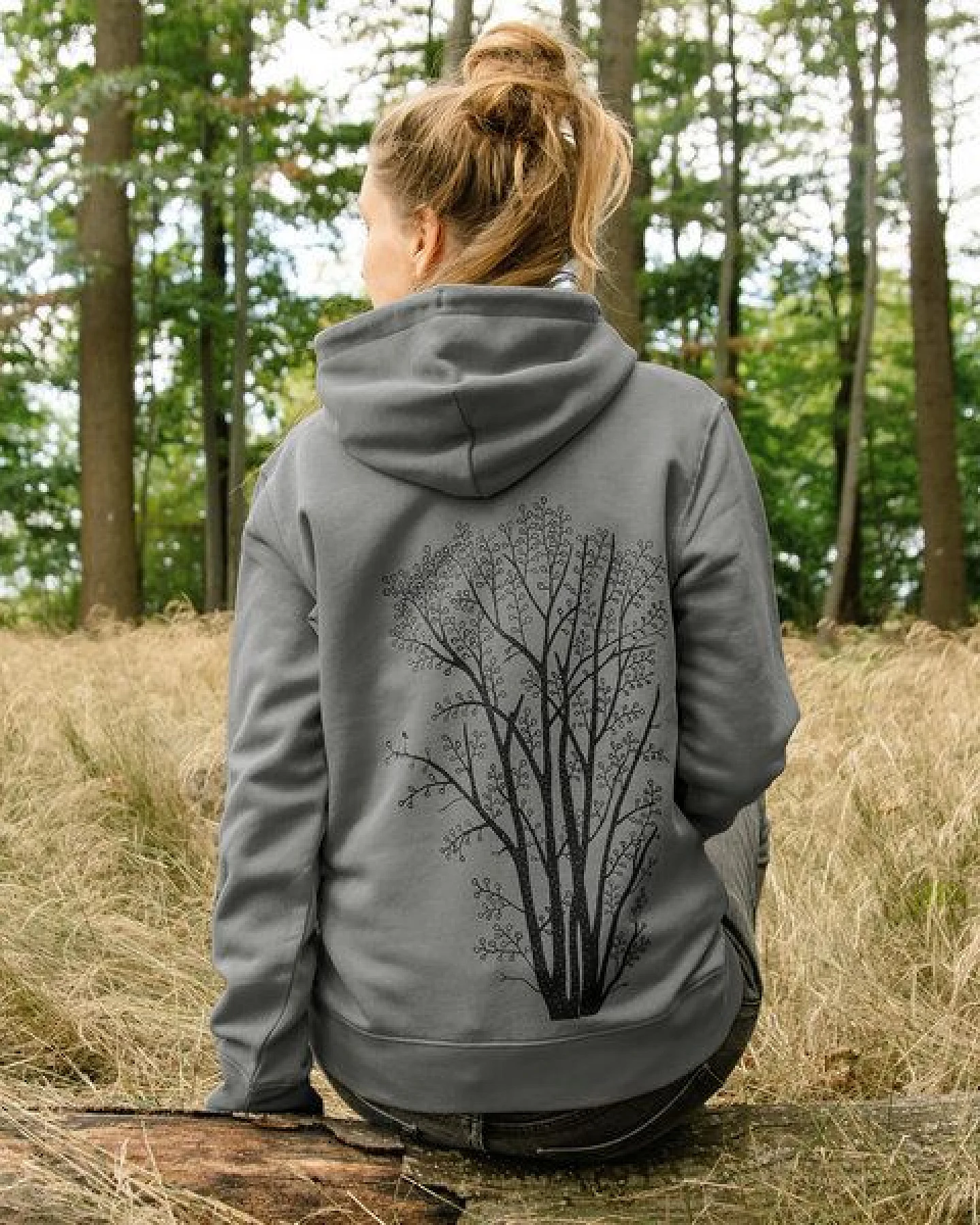 Cmig Erle mit Elster Kapuzenjacke unisex – Ansicht 2