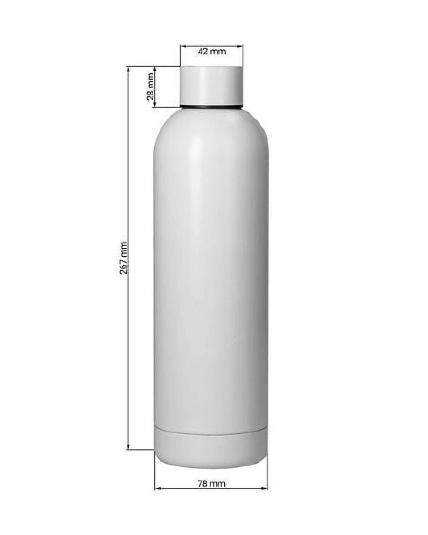 elasto Isolierte Trinkflasche "Ibiza" - Vakuumflasche hält bis zu 8 h warm – Ansicht 4
