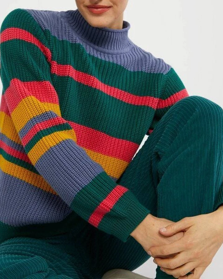 Blutsgeschwister Pullover Braid Up Your Life - Lets Dance Stripes