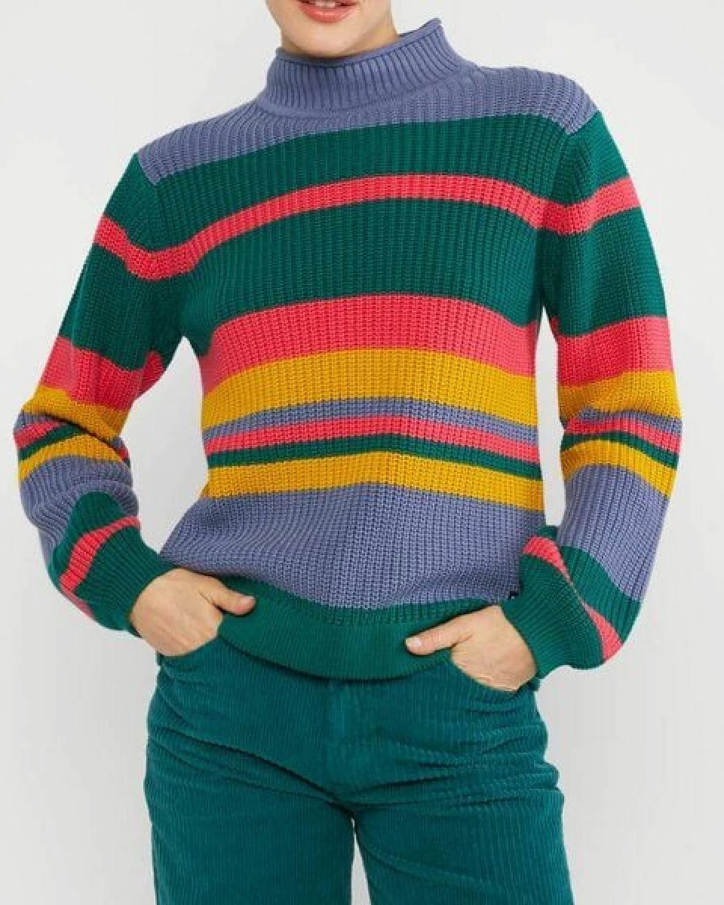 Blutsgeschwister Pullover Braid Up Your Life - Lets Dance Stripes – Ansicht 2