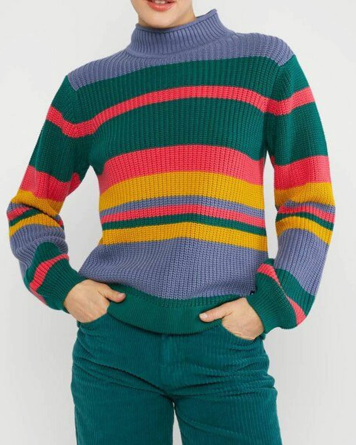 Blutsgeschwister Pullover Braid Up Your Life - Lets Dance Stripes – Ansicht 2
