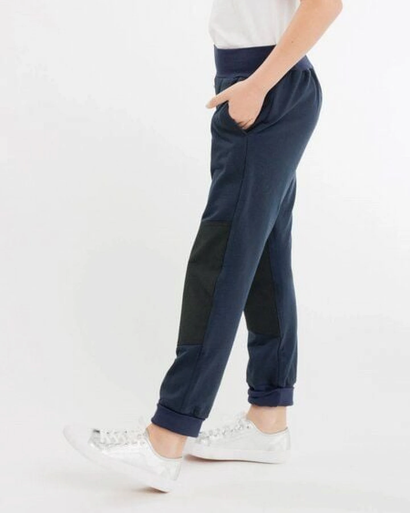 Babbily Verstellbare Thermohose aus Bio-Baumwolle mit verstärkten Knien - mitwachsend – Ansicht 3