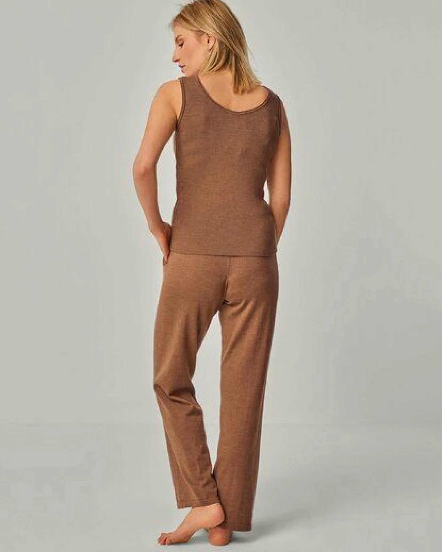 YOU LOOK PERFECT Merino Loungewear Set „Stricktop Blossom & Strickhose Elisa" – Ansicht 3