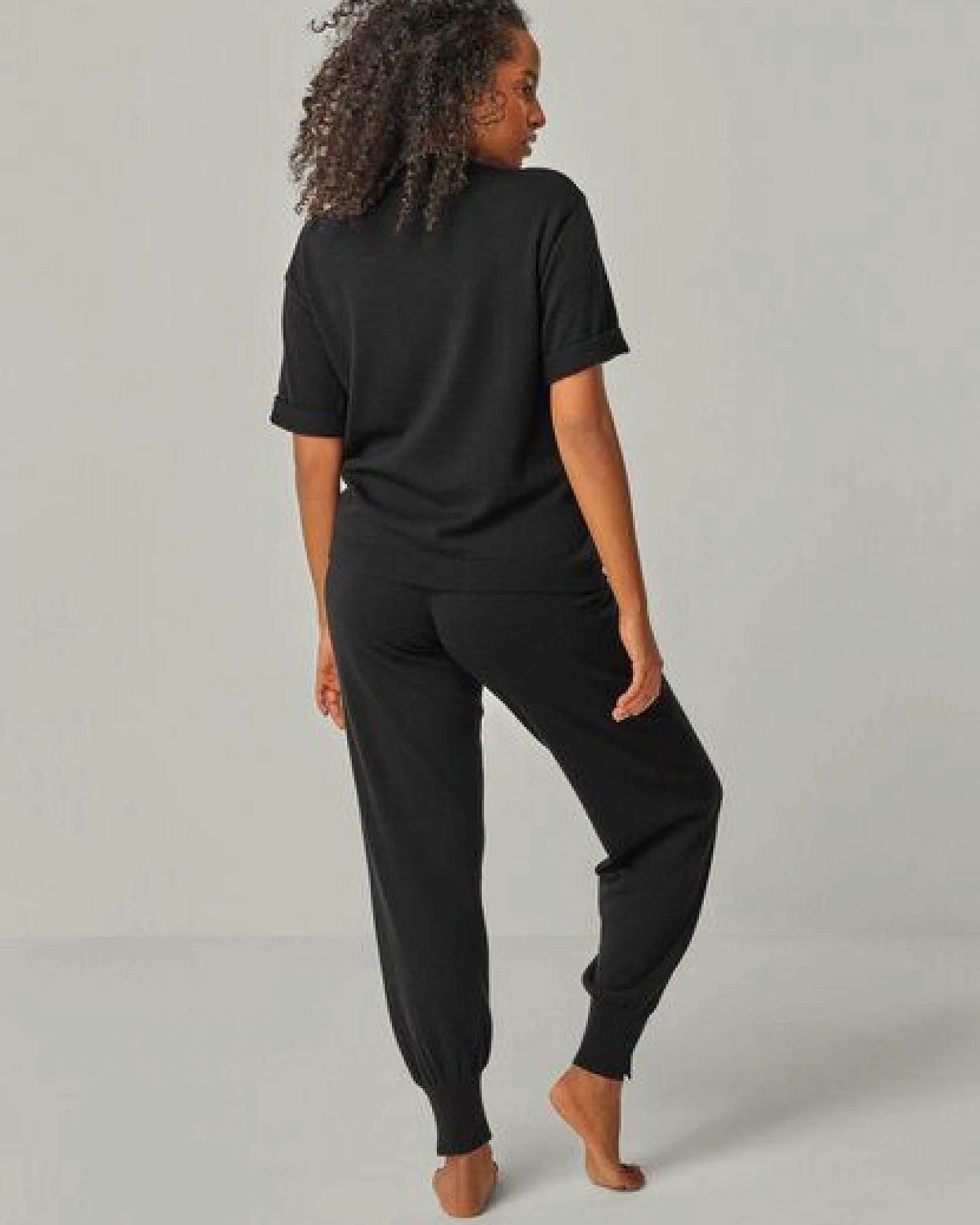 YOU LOOK PERFECT Merino Loungewear Set „Stricktop Elfie & Strickhose Bella" – Ansicht 3