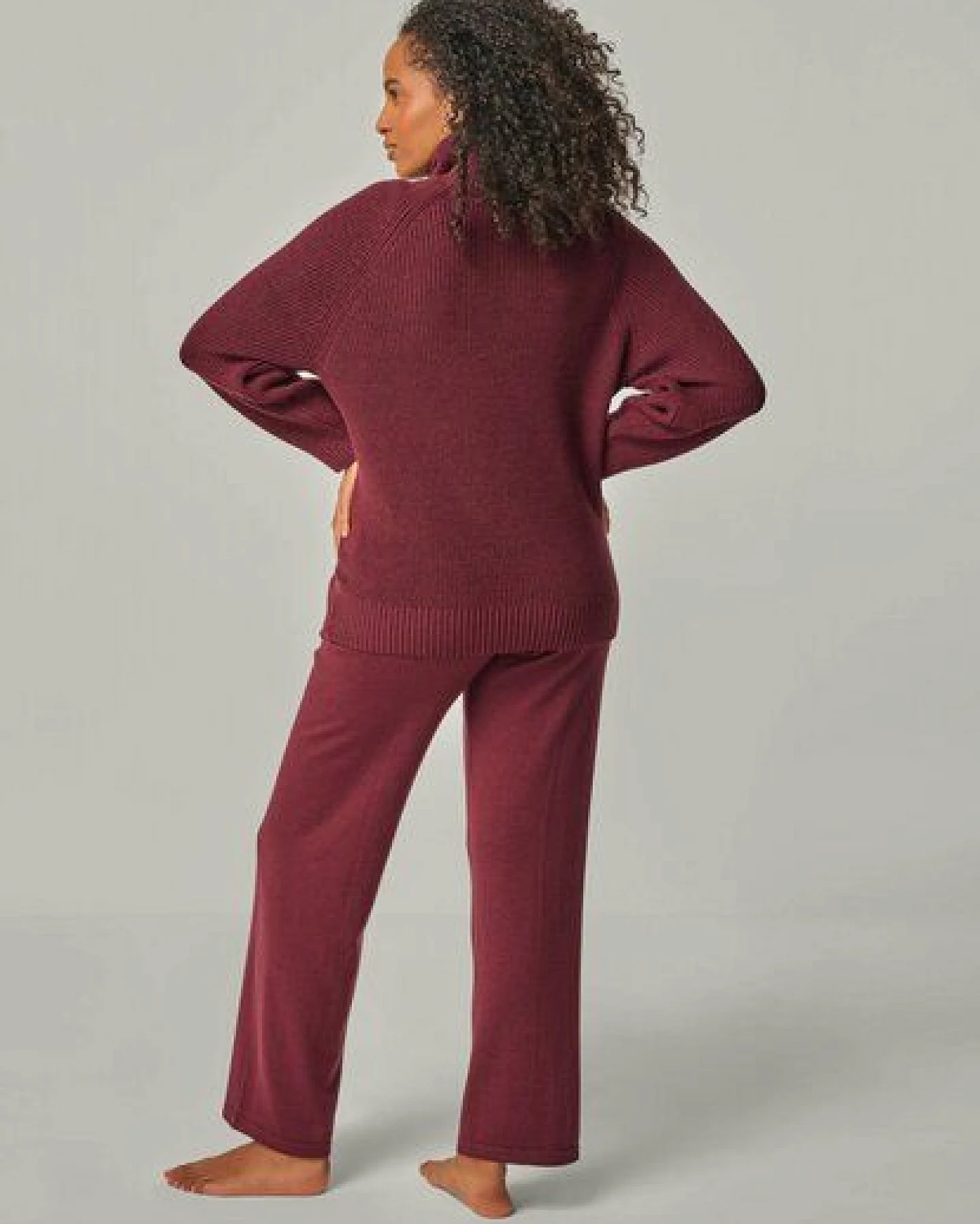 YOU LOOK PERFECT Merino Loungewear Set „Strickpullover Eve & Strickhose Elisa" – Ansicht 3