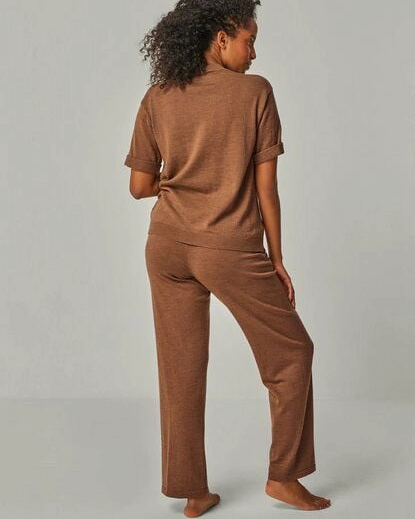 YOU LOOK PERFECT Merino Loungewear Set „Stricktop Elfie & Strickhose Elisa" – Ansicht 3