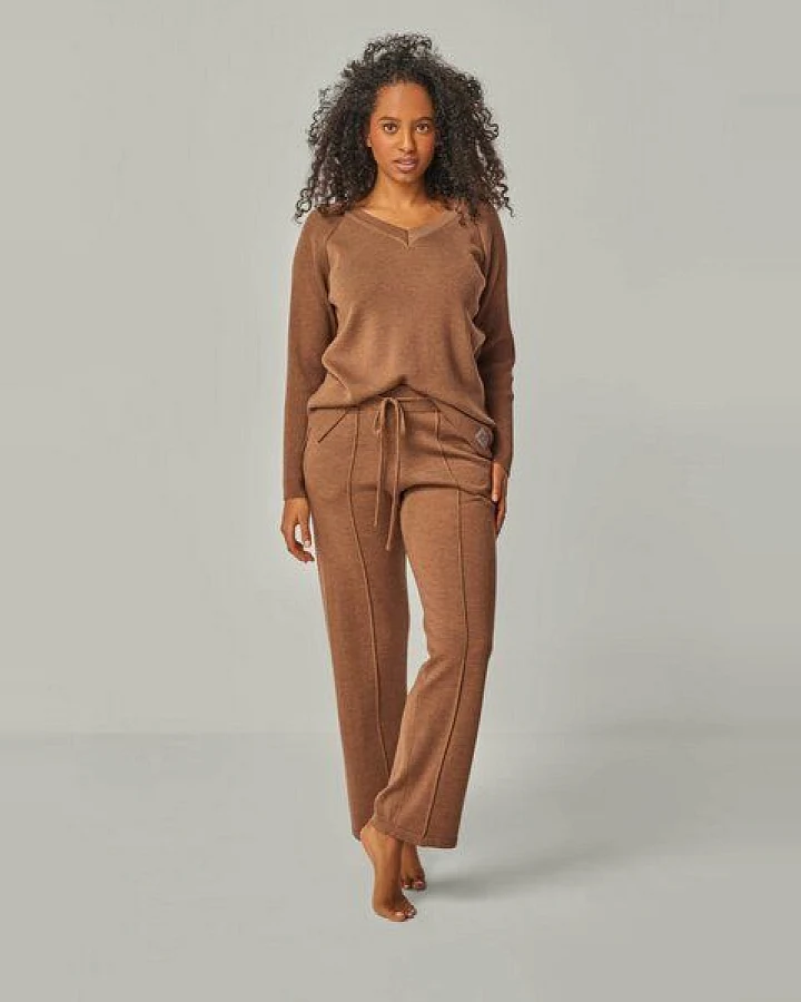 YOU LOOK PERFECT Merino Loungewear Set „Strickpullover Dorina & Strickhose Elisa"