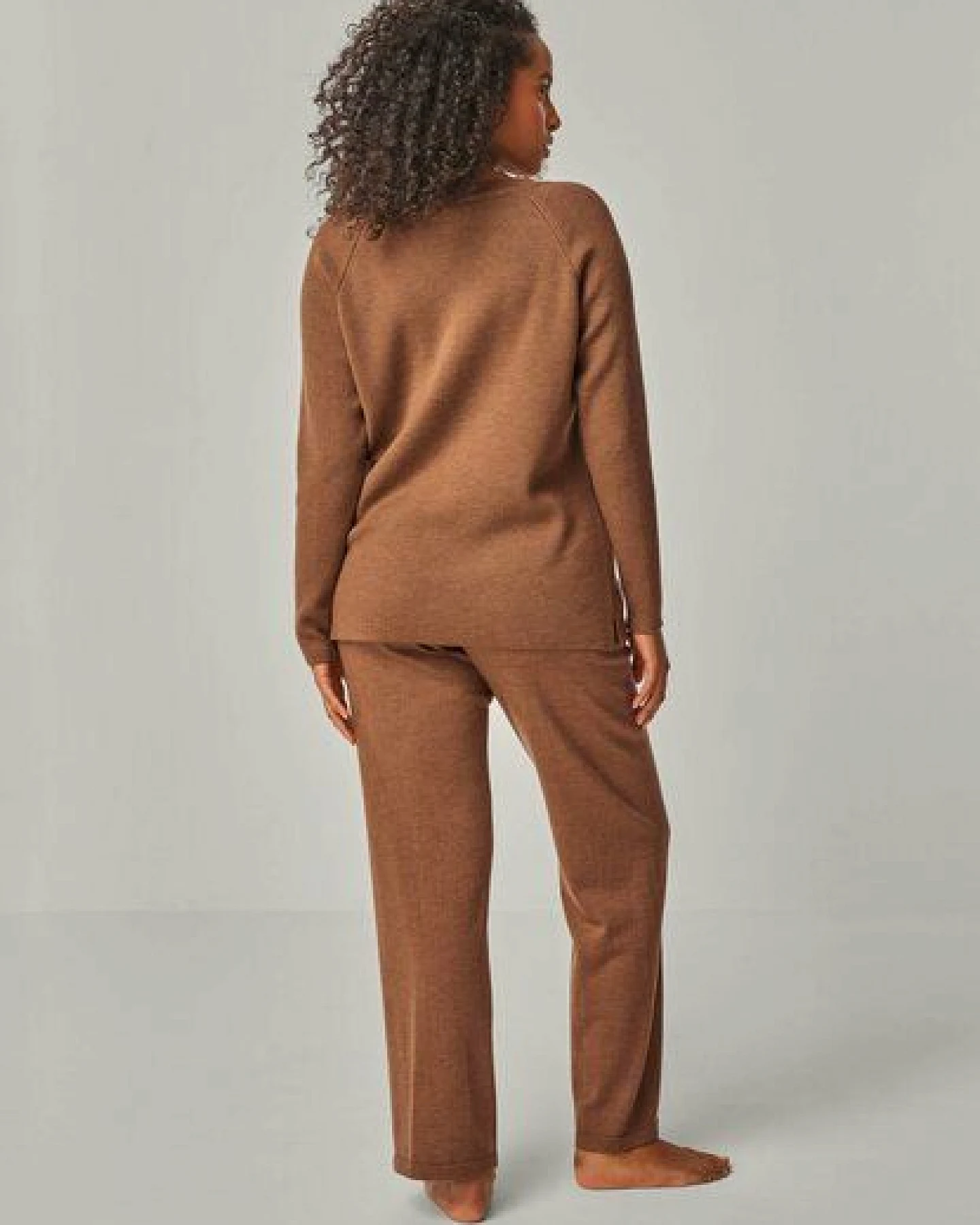 YOU LOOK PERFECT Merino Loungewear Set „Strickpullover Dorina & Strickhose Elisa" – Ansicht 3