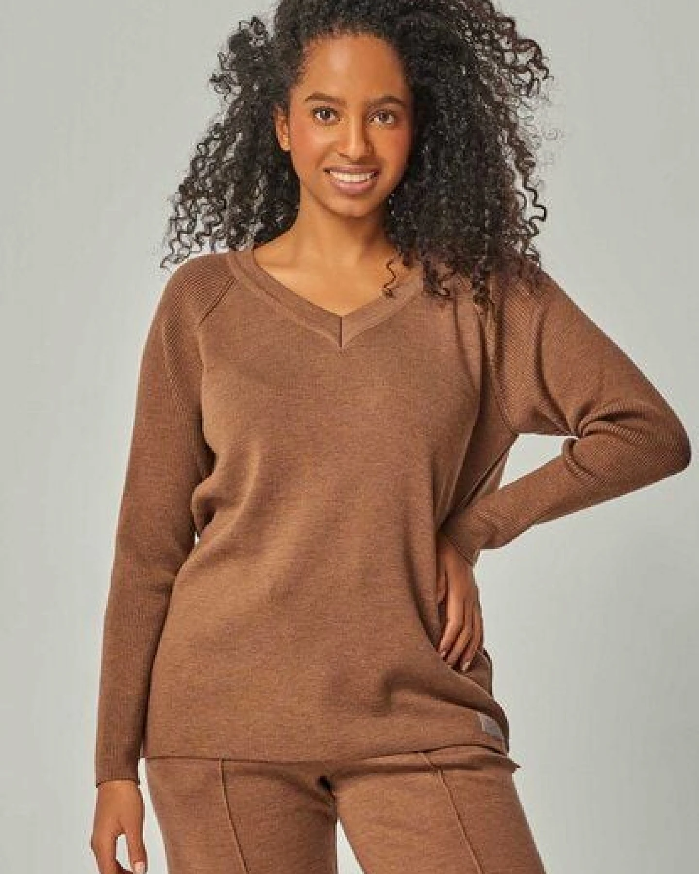 YOU LOOK PERFECT Merino Loungewear Set „Strickpullover Dorina & Strickhose Elisa" – Ansicht 4