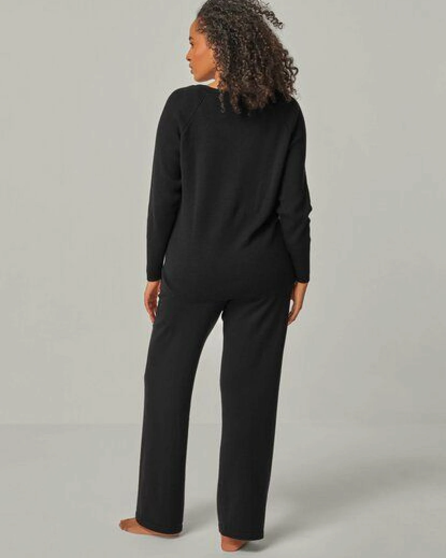 YOU LOOK PERFECT Merino Loungewear Set „Strickpullover Dorina & Strickhose Elisa" – Ansicht 3
