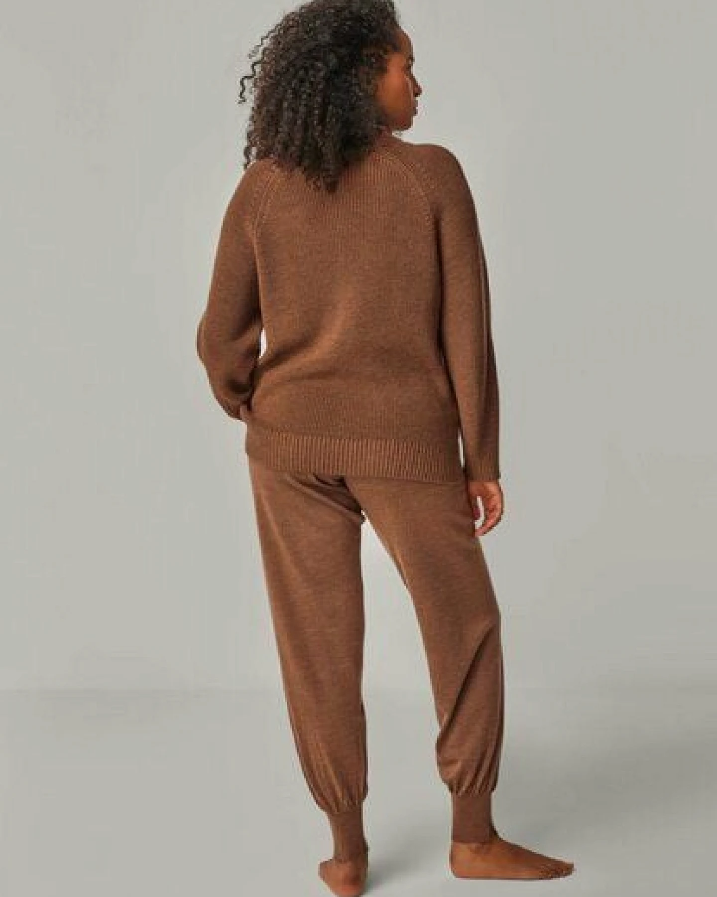 YOU LOOK PERFECT Merino Loungewear Set „Strickpullover Eve & Strickhose Bella" – Ansicht 3