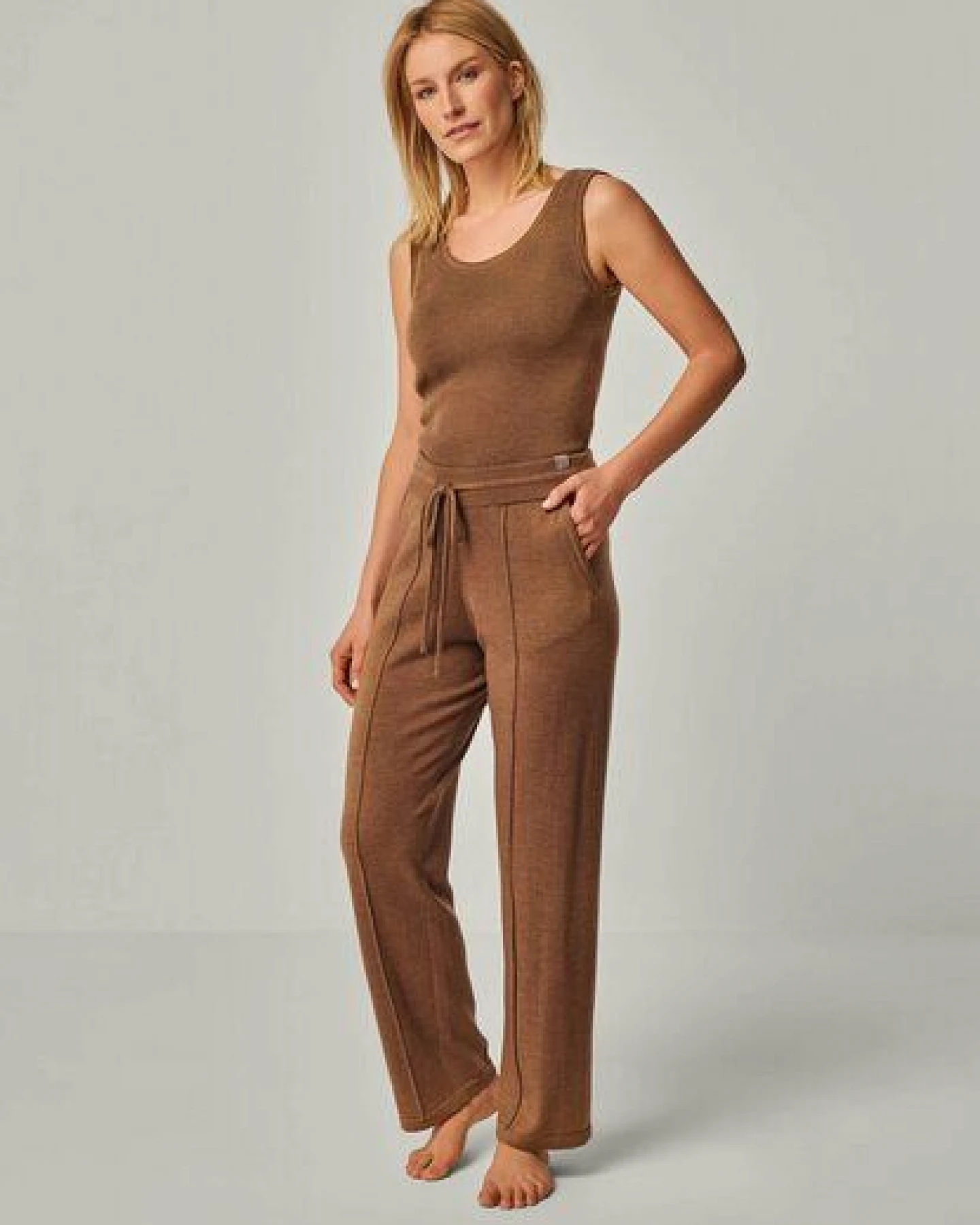 YOU LOOK PERFECT 100% Merino Strickhose mit Biese "Elisa" – Ansicht 3