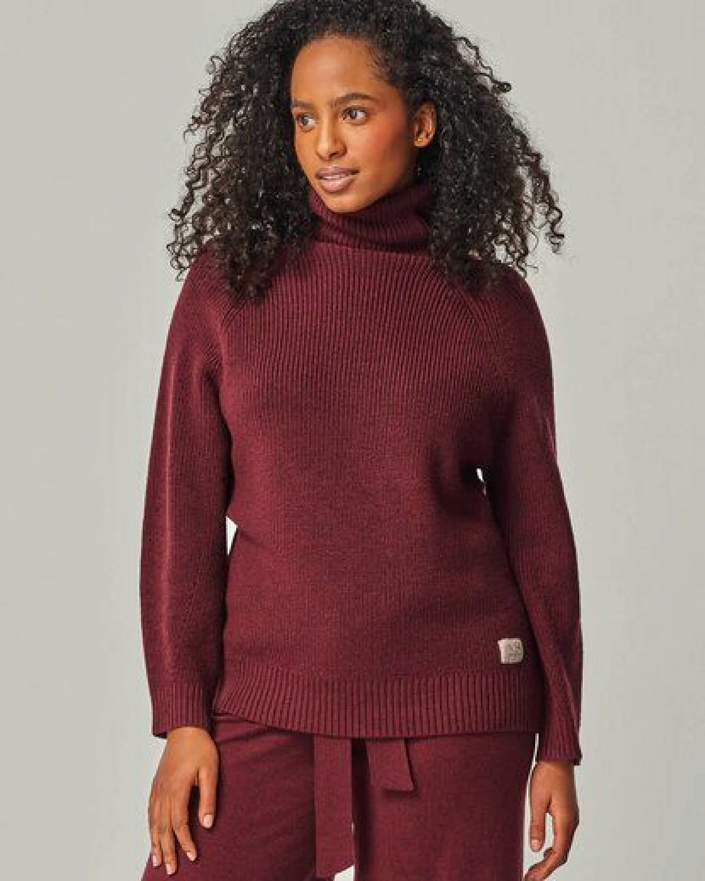 YOU LOOK PERFECT Merino Loungewear Set „Strickpullover Eve & Strickhose Bailey" – Ansicht 3