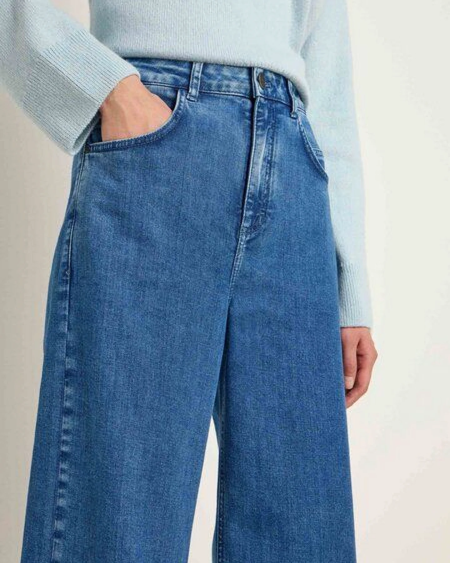 LANIUS Marlenejeans aus Bio-Baumwolle – Ansicht 3