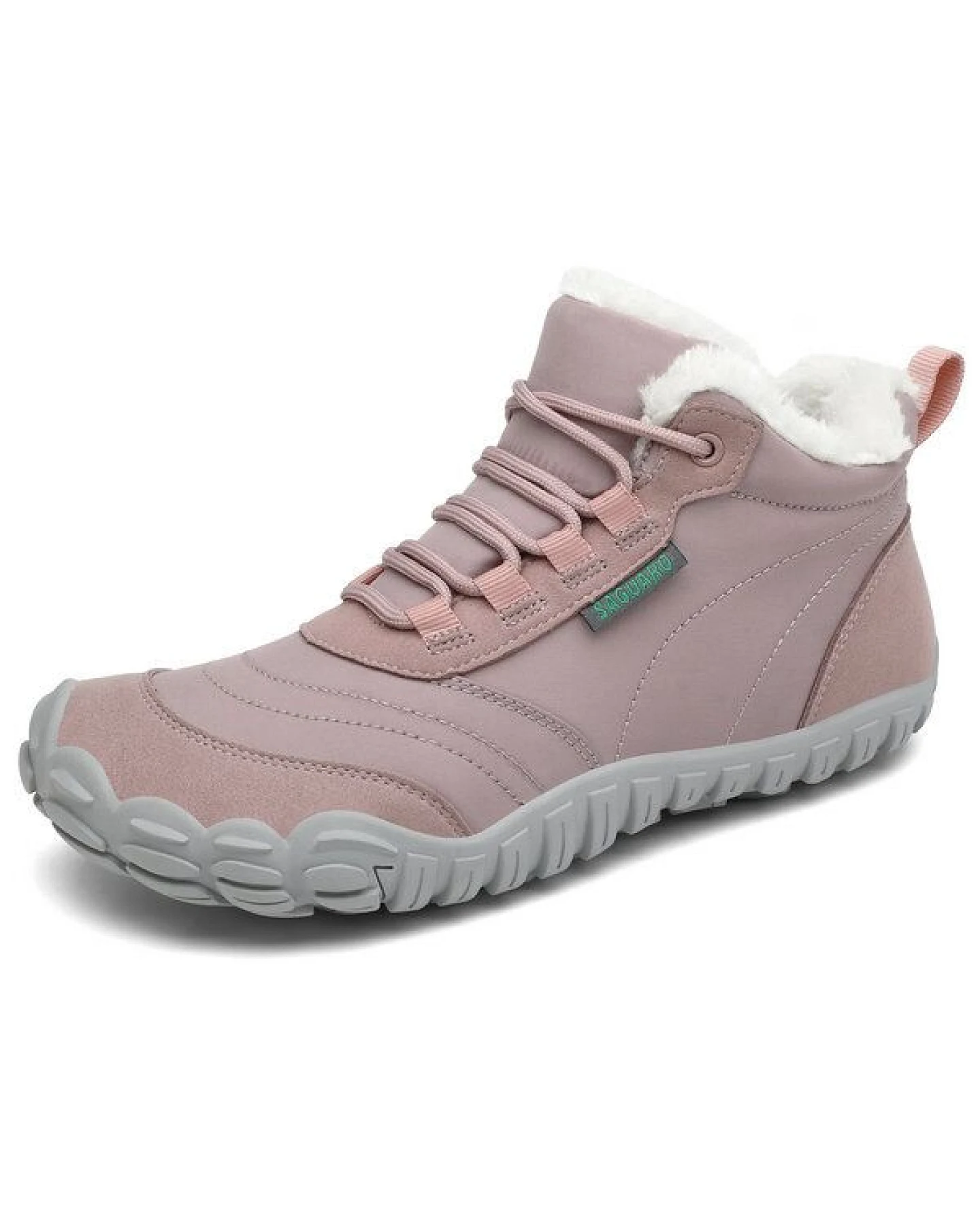 SAGUARO Barfuß-Schuhe vegan Winter-Stiefel warm & weich gefüttert Boots – Ansicht 3