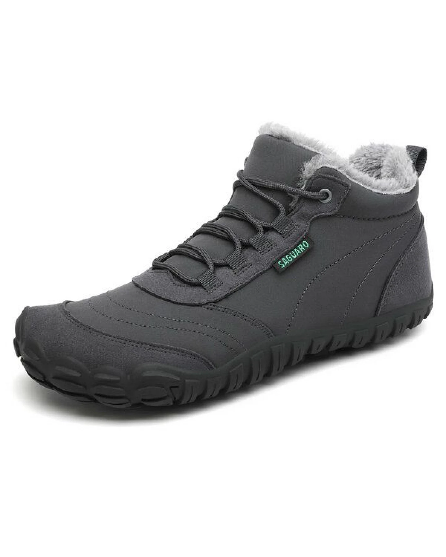 SAGUARO Barfuß-Schuhe vegan Winter-Stiefel warm & weich gefüttert Boots – Ansicht 3
