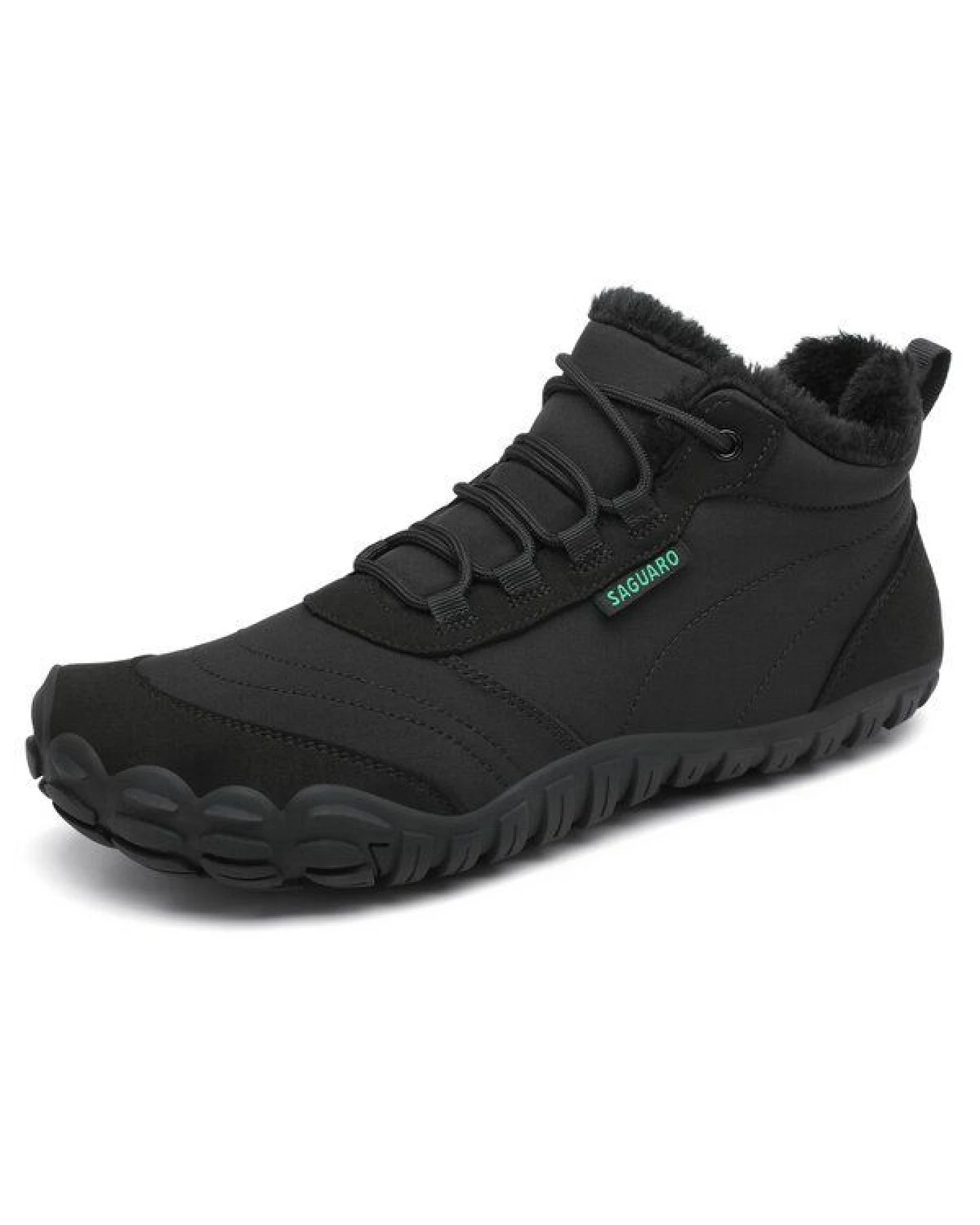 SAGUARO Barfuß-Schuhe vegan Winter-Stiefel warm & weich gefüttert Boots – Ansicht 3