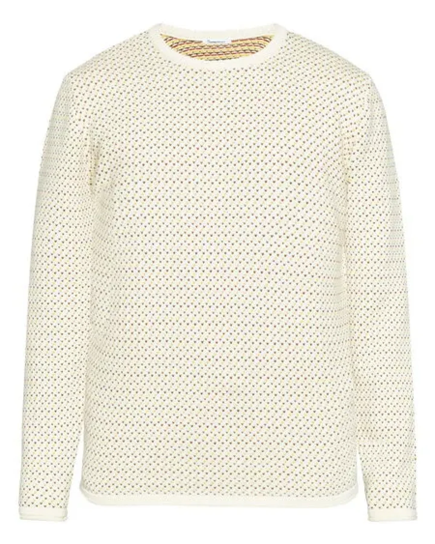 KnowledgeCotton Apparel Strickpullover Jacquard crew neck knit - Regenerative Organic Certified aus Bio-Baumwolle – Ansicht 2