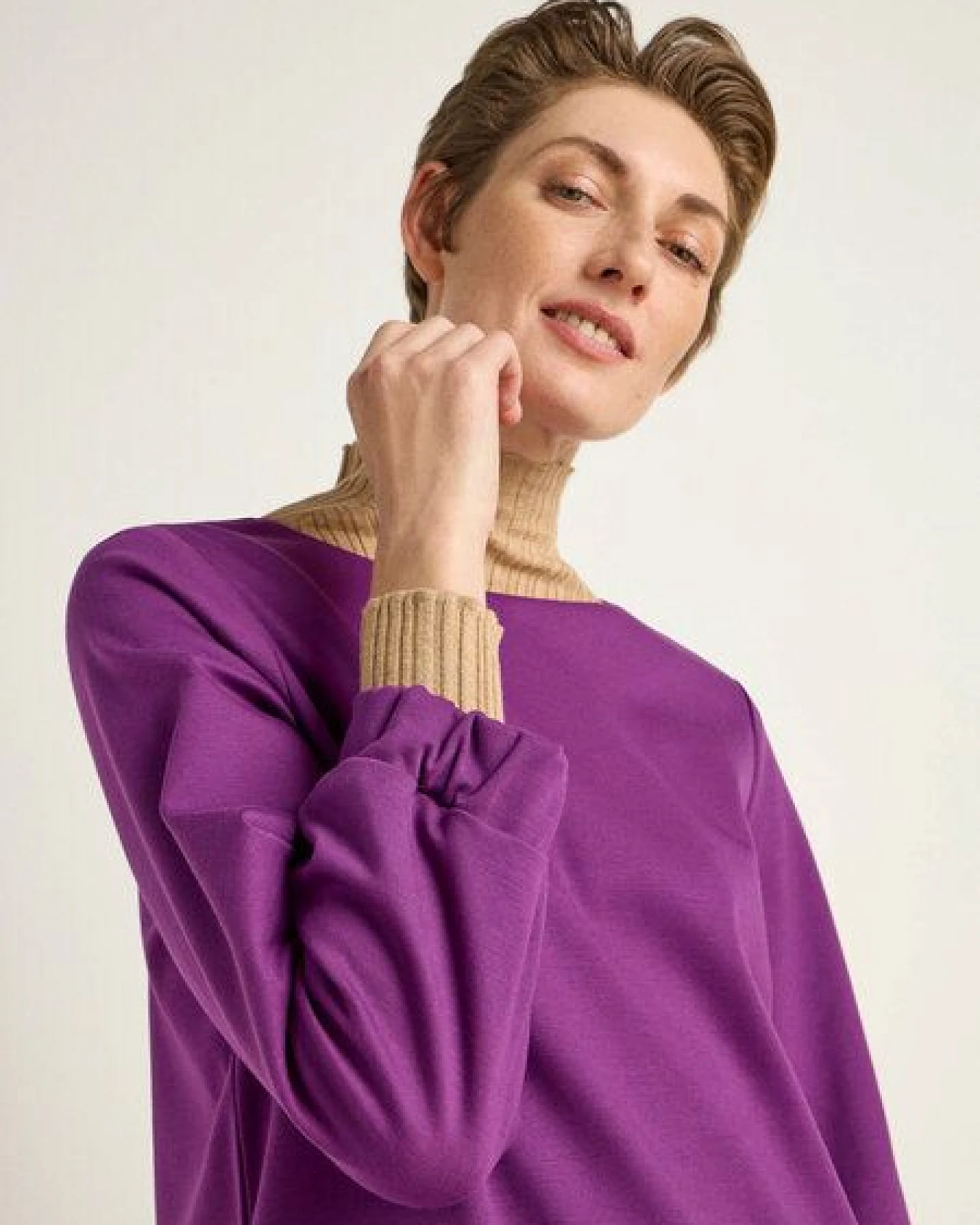 LANIUS Kleid aus Bio-Biobaumwolle und reiner Schurwolle – Ansicht 3