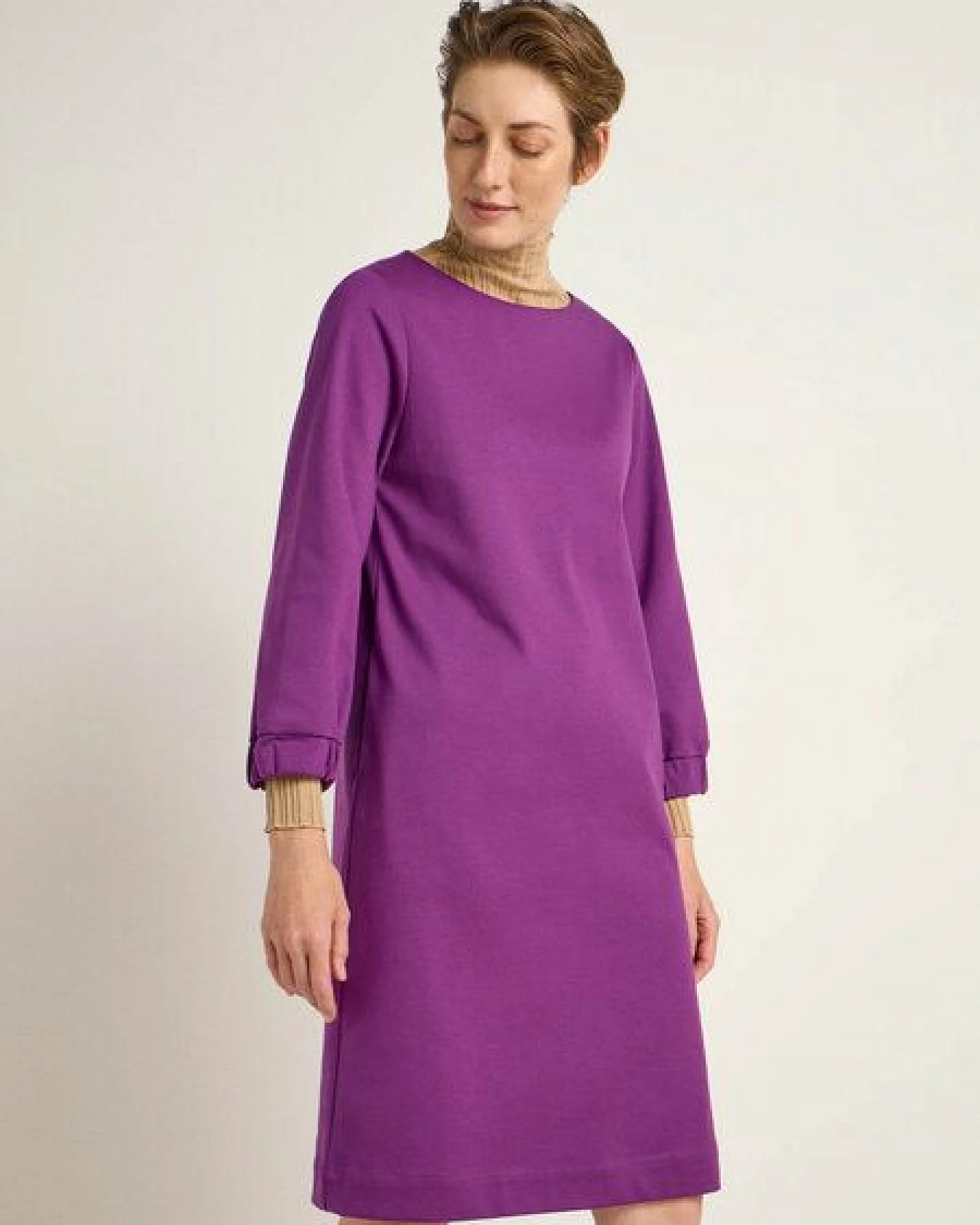 LANIUS Kleid aus Bio-Biobaumwolle und reiner Schurwolle – Ansicht 2