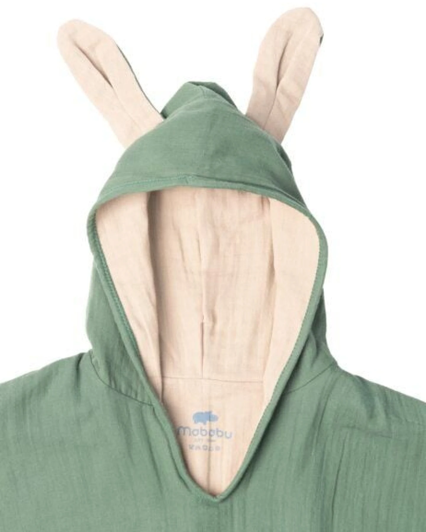Mababu Musselin Badeponcho aus 100% Bio-Baumwolle, OEKO-TEX® STANDARD 100 & GOTS zertifiziert, für Kinder (1-3 Jahre, 4-7 Jahre) – Ansicht 3