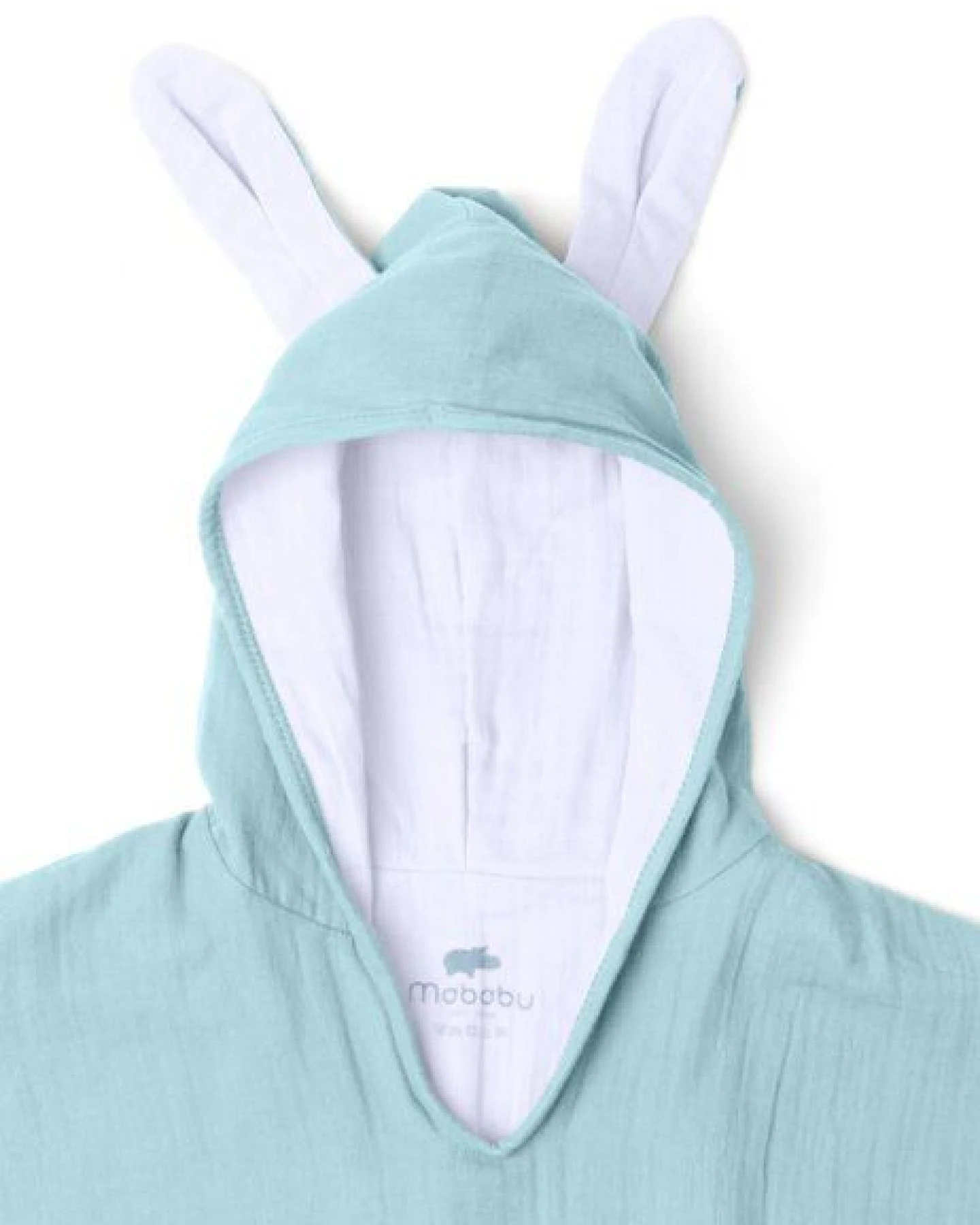 Mababu Musselin Badeponcho aus 100% Bio-Baumwolle, OEKO-TEX® STANDARD 100 & GOTS zertifiziert, für Kinder (1-3 Jahre, 4-7 Jahre) – Ansicht 3
