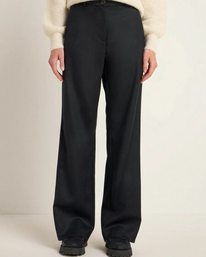 LANIUS Marlenehose aus reiner Bio-Schurwolle