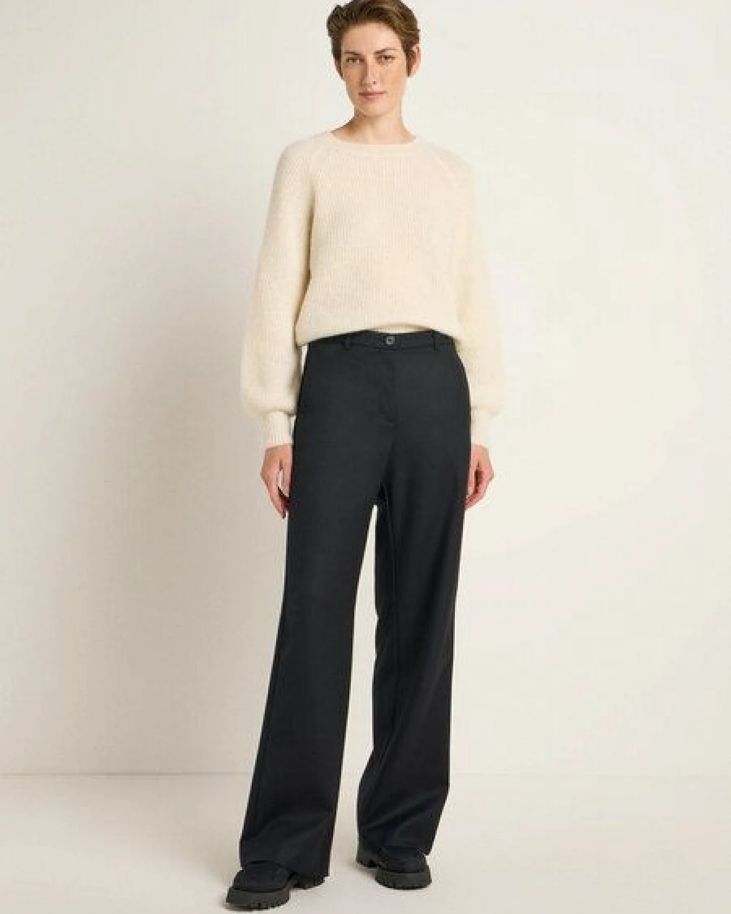 LANIUS Marlenehose aus reiner Bio-Schurwolle – Ansicht 2