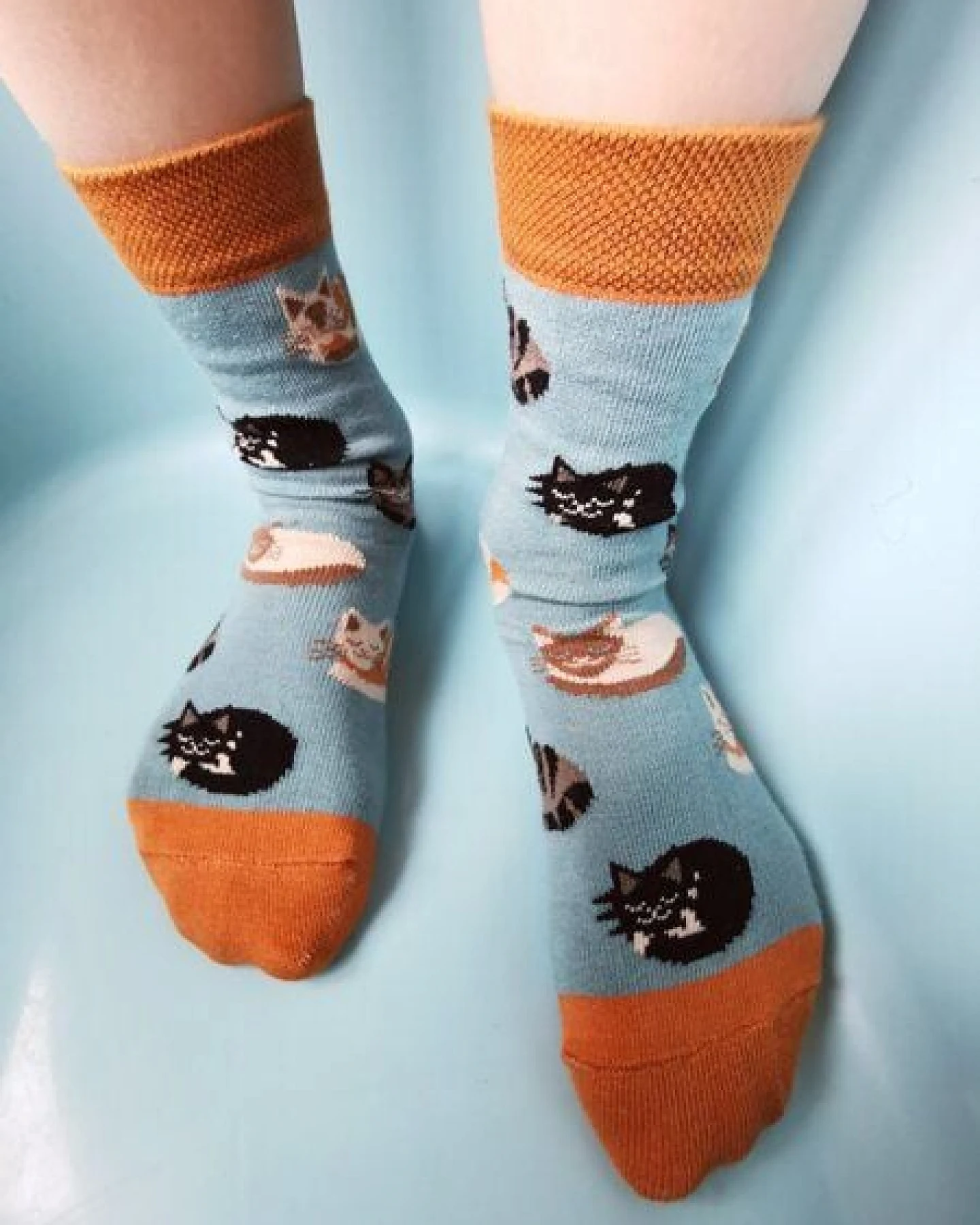 Fräulein Prusselise Katzenbande Socke, cat, kitty, cosy, bunt gemustert – Ansicht 3