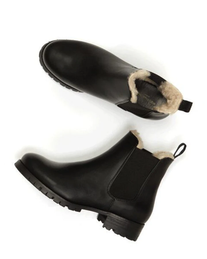 Will's Vegan Shop Luxe isolierte Chelsea-Stiefel mit tiefem Profil Damen