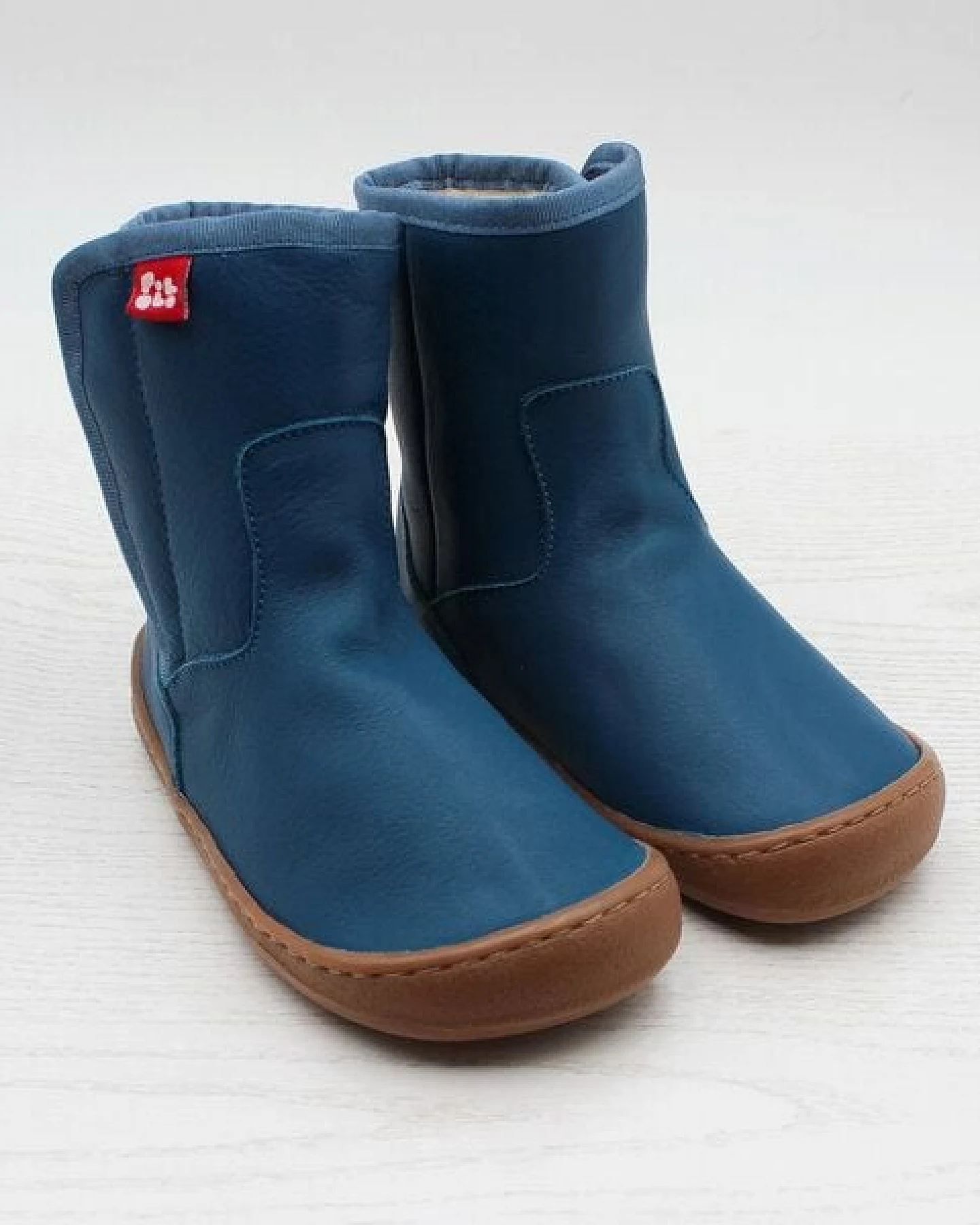 Pololo Barfuß Kinderstiefel aus Biowolle und chromfrei gegerbtem Leder – Ansicht 2