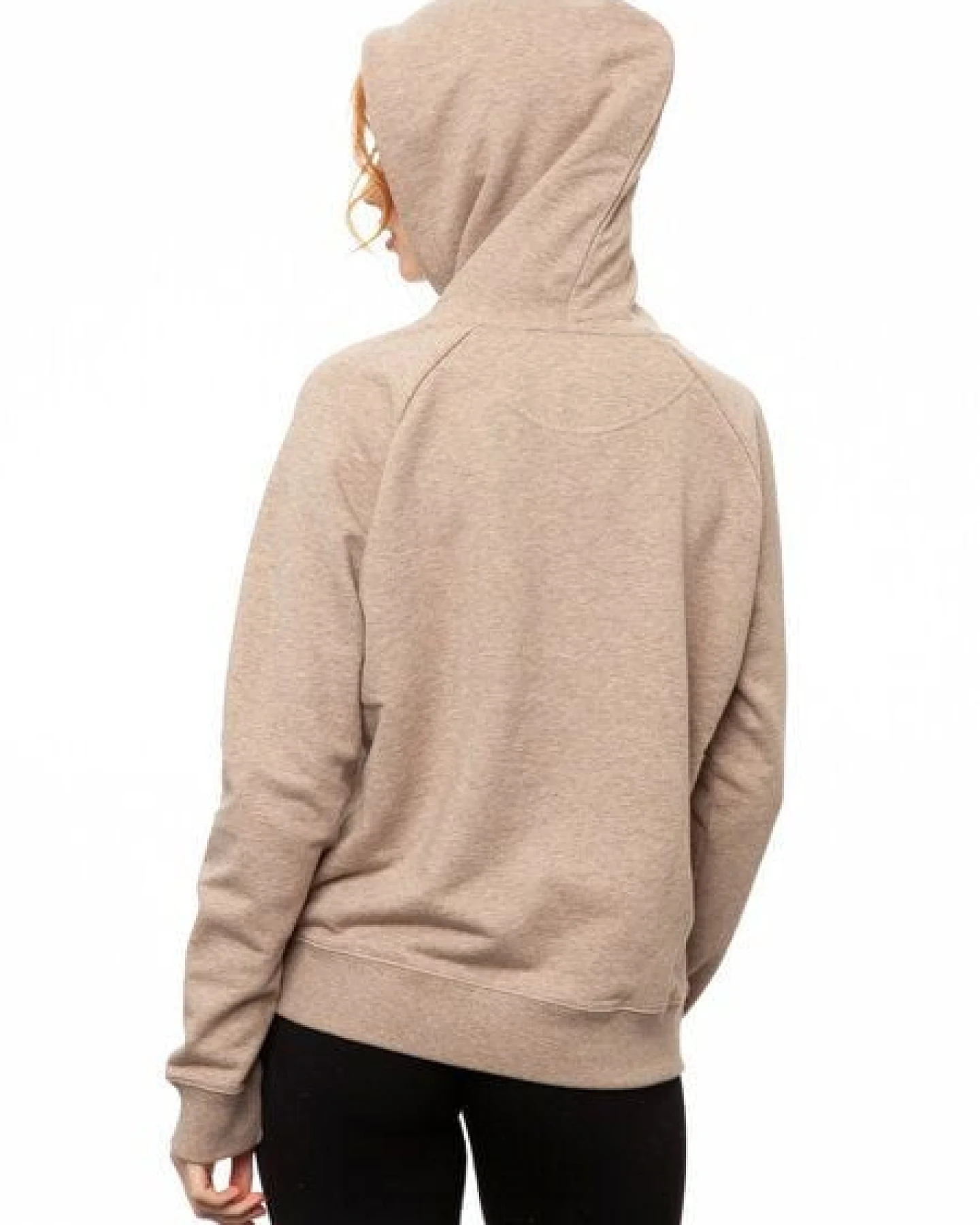 FellHerz Damen Hoodie Ahorn-Mädchen heather sand, Bio Fair und Vegan – Ansicht 3