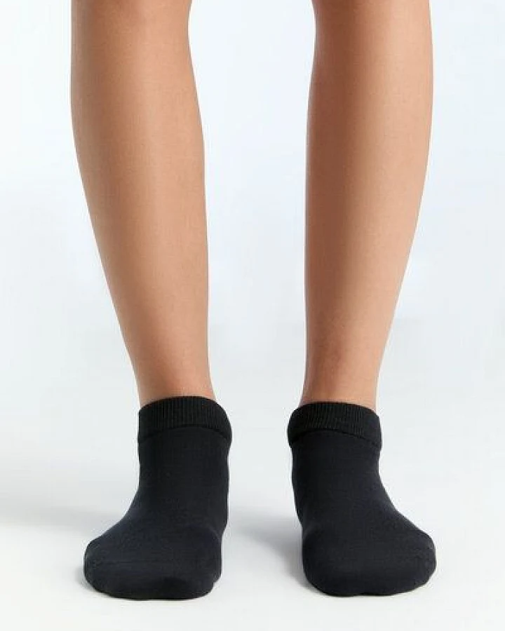 Evermind Unisex Sockchen, Schwarz (Paar) - G61101