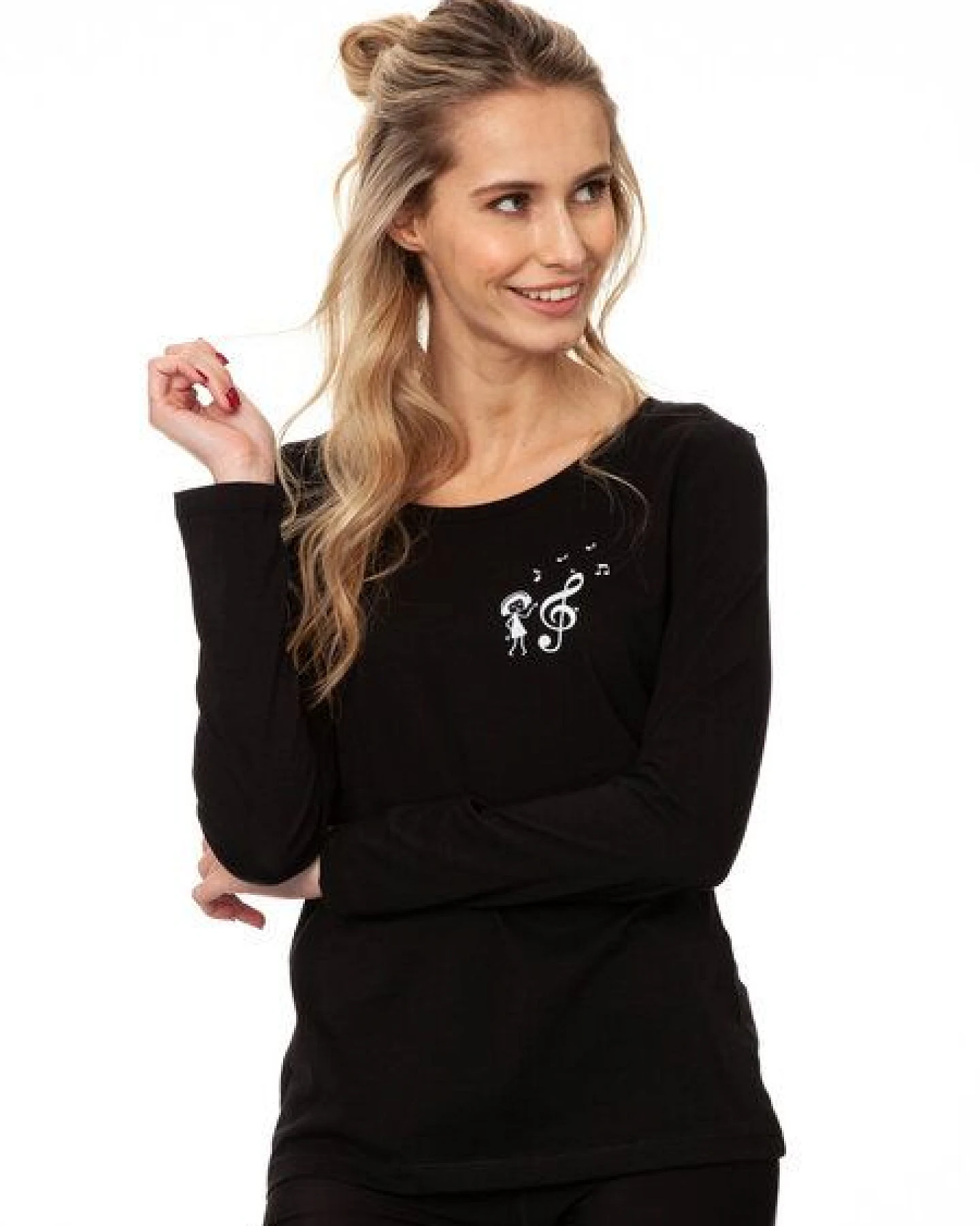 FellHerz Damen Longsleeve Music Lover Bio Fair und Vegan – Ansicht 3