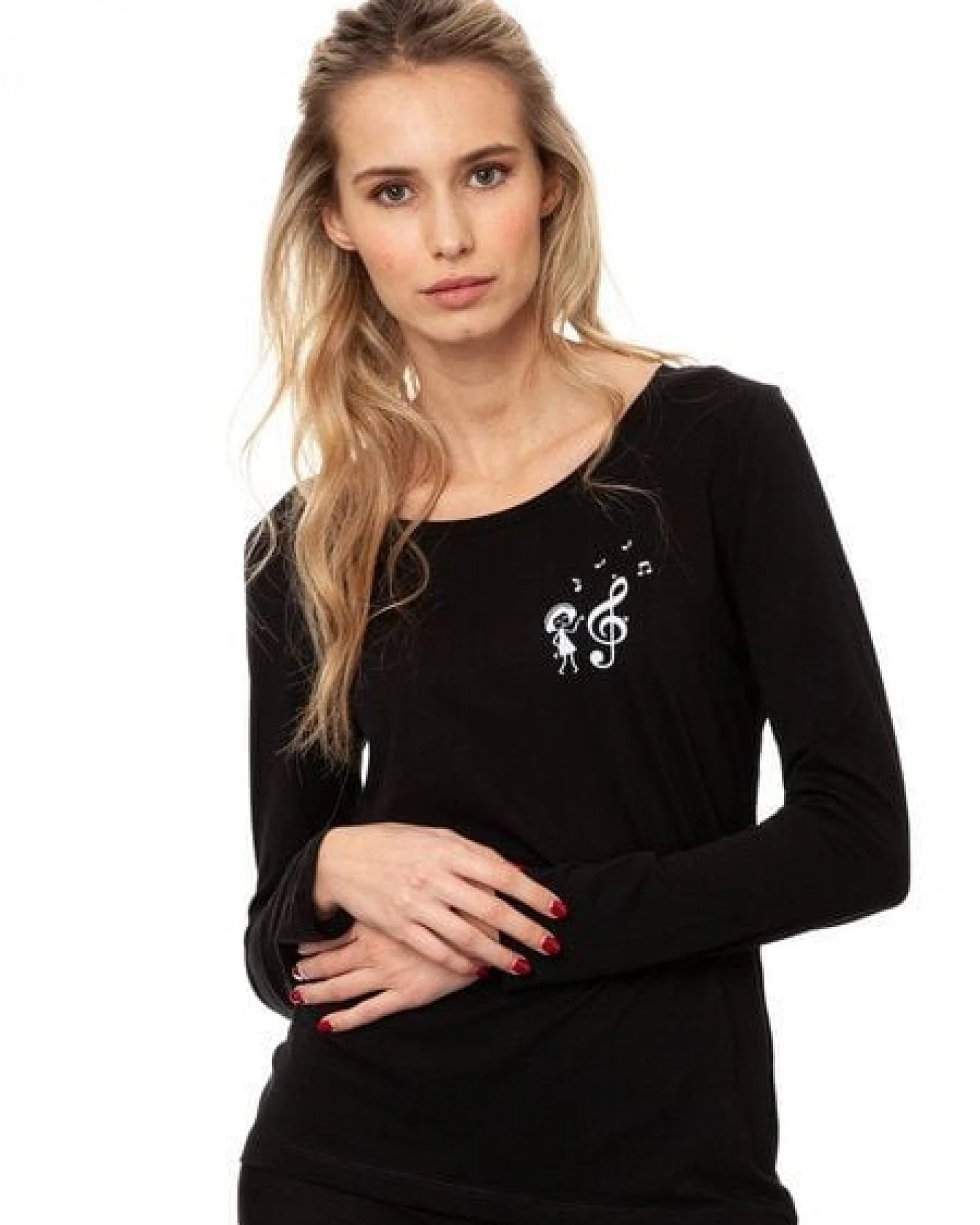 FellHerz Damen Longsleeve Music Lover Bio Fair und Vegan – Ansicht 4