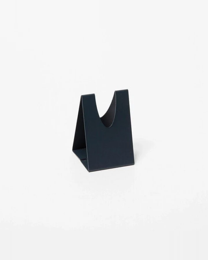 Block Design Triangle Kerzenhalter schiefergrau