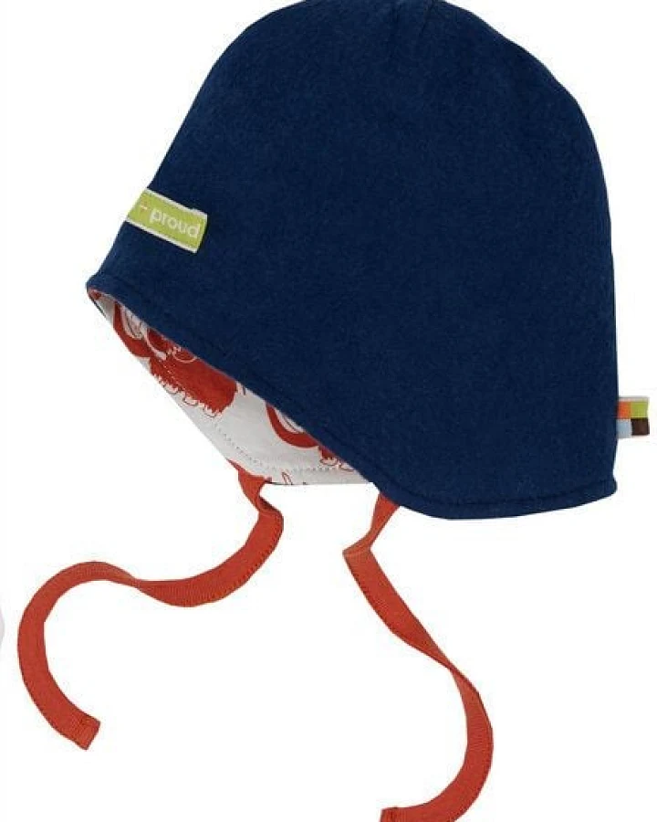 loud + proud Babys & Kinder Wendemütze aus Baumwoll-Fleece, GOTS-zertifiziert