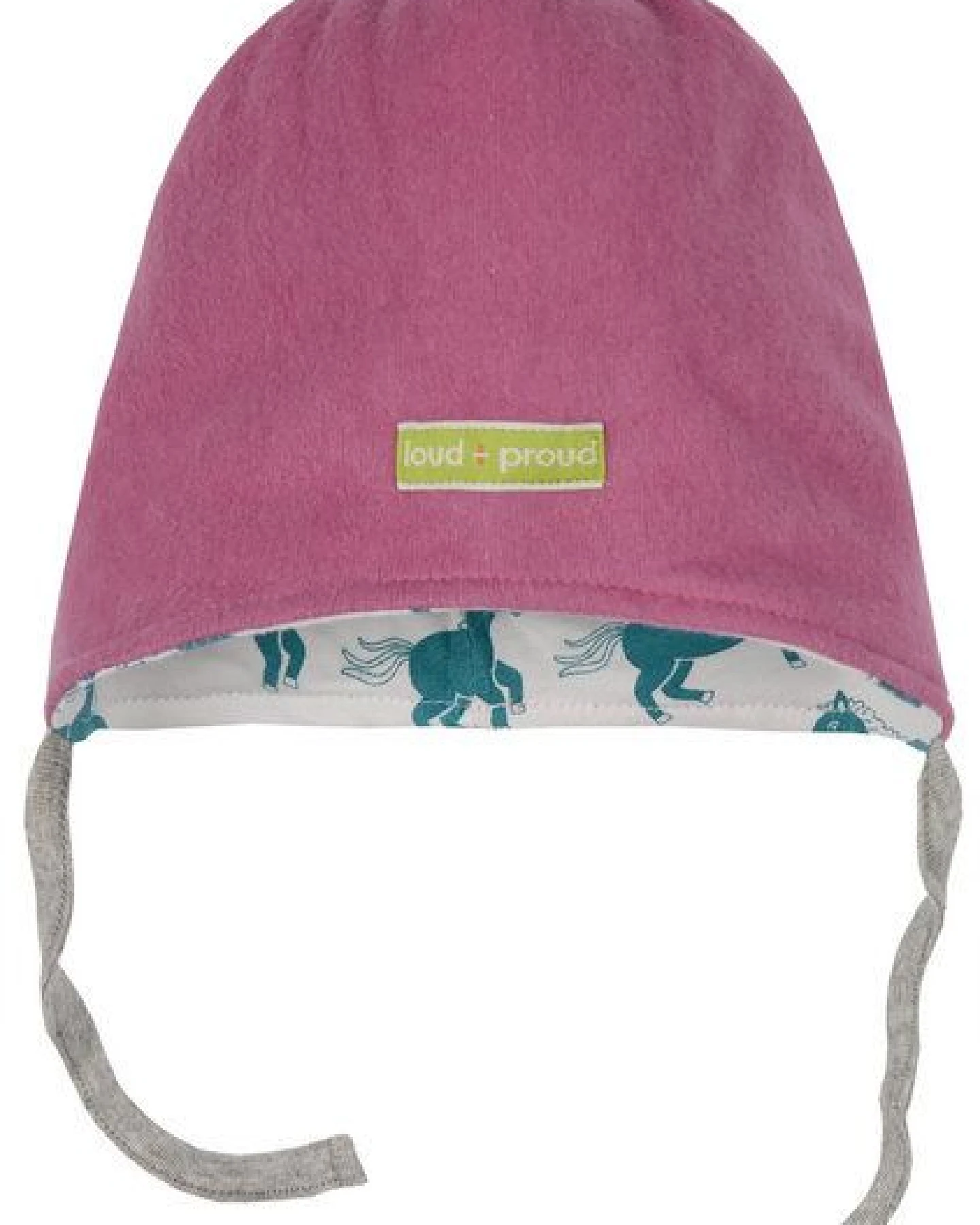 loud + proud Babys & Kinder Wendemütze aus Baumwoll-Fleece, GOTS-zertifiziert – Ansicht 3