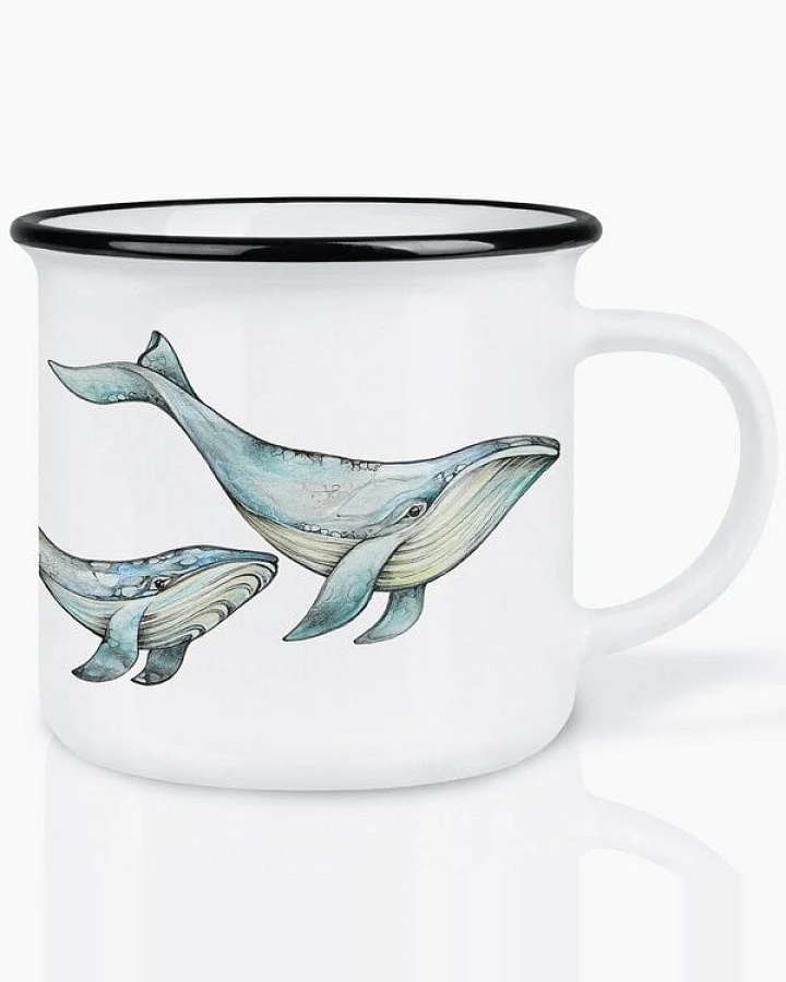 LIGARTI Keramiktasse – Blauwale