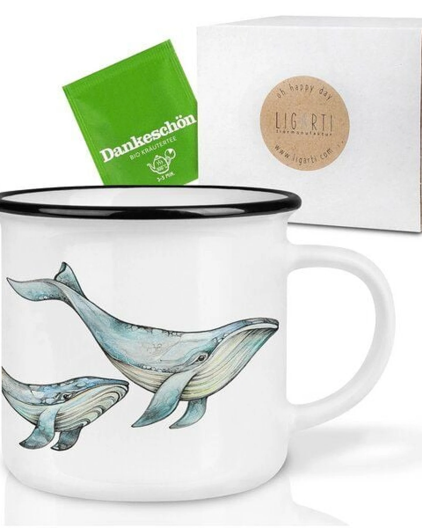 LIGARTI Keramiktasse – Blauwale – Ansicht 3
